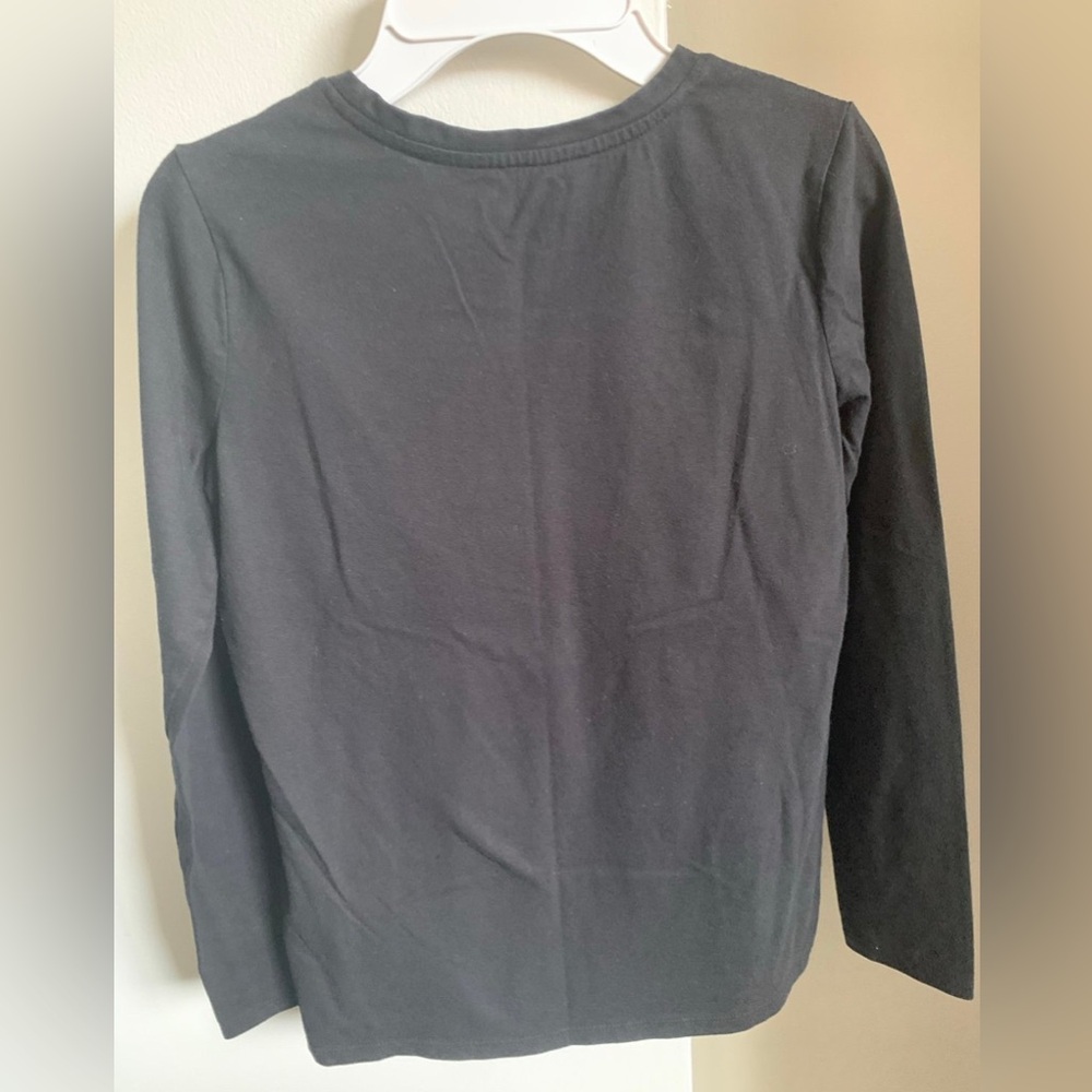 Cat & Jack girls black unicorn graphic long sleeve T-shirt size L (10/12) - Picture 3 of 3
